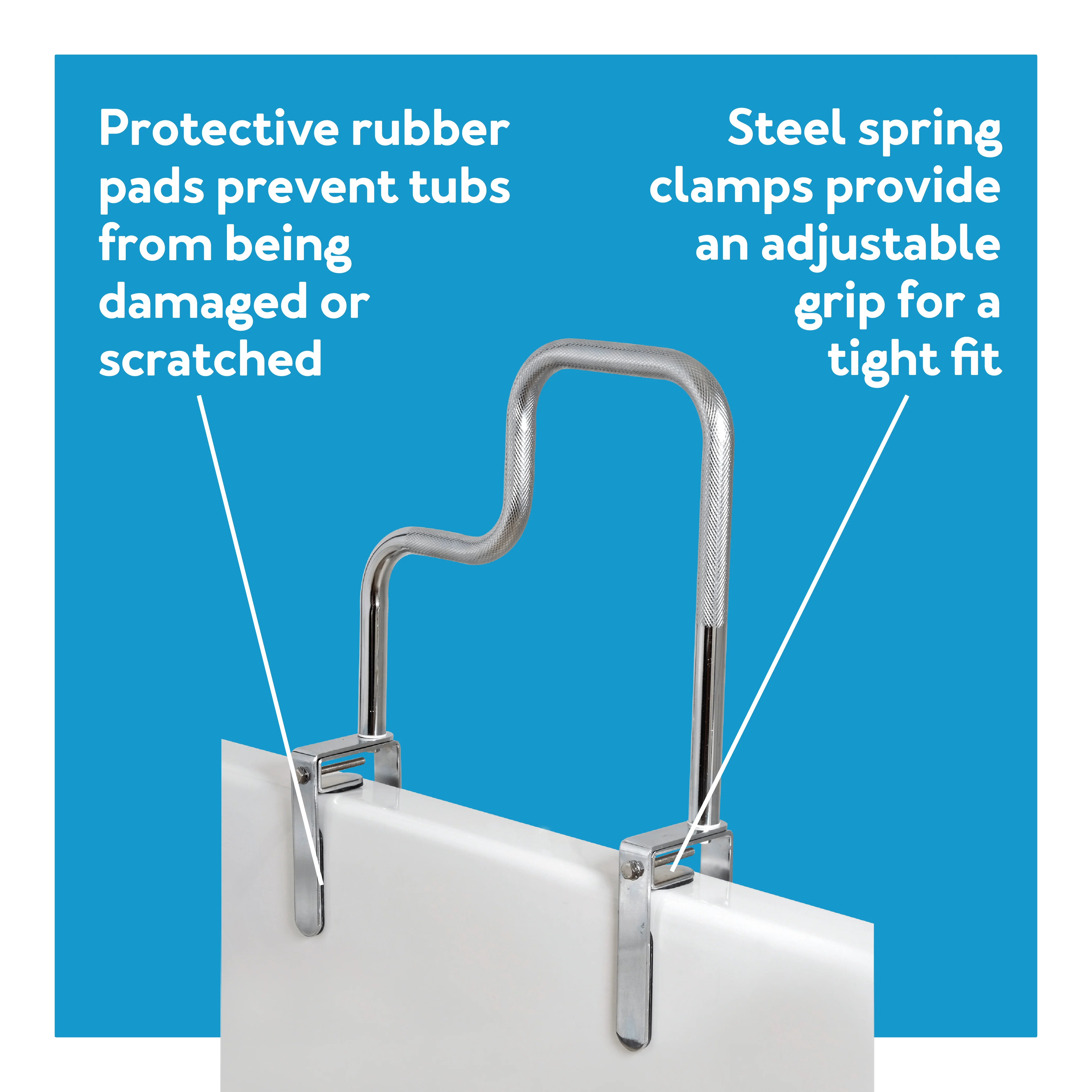 Carex Tri-Grip Bathtub Rail - Image 6