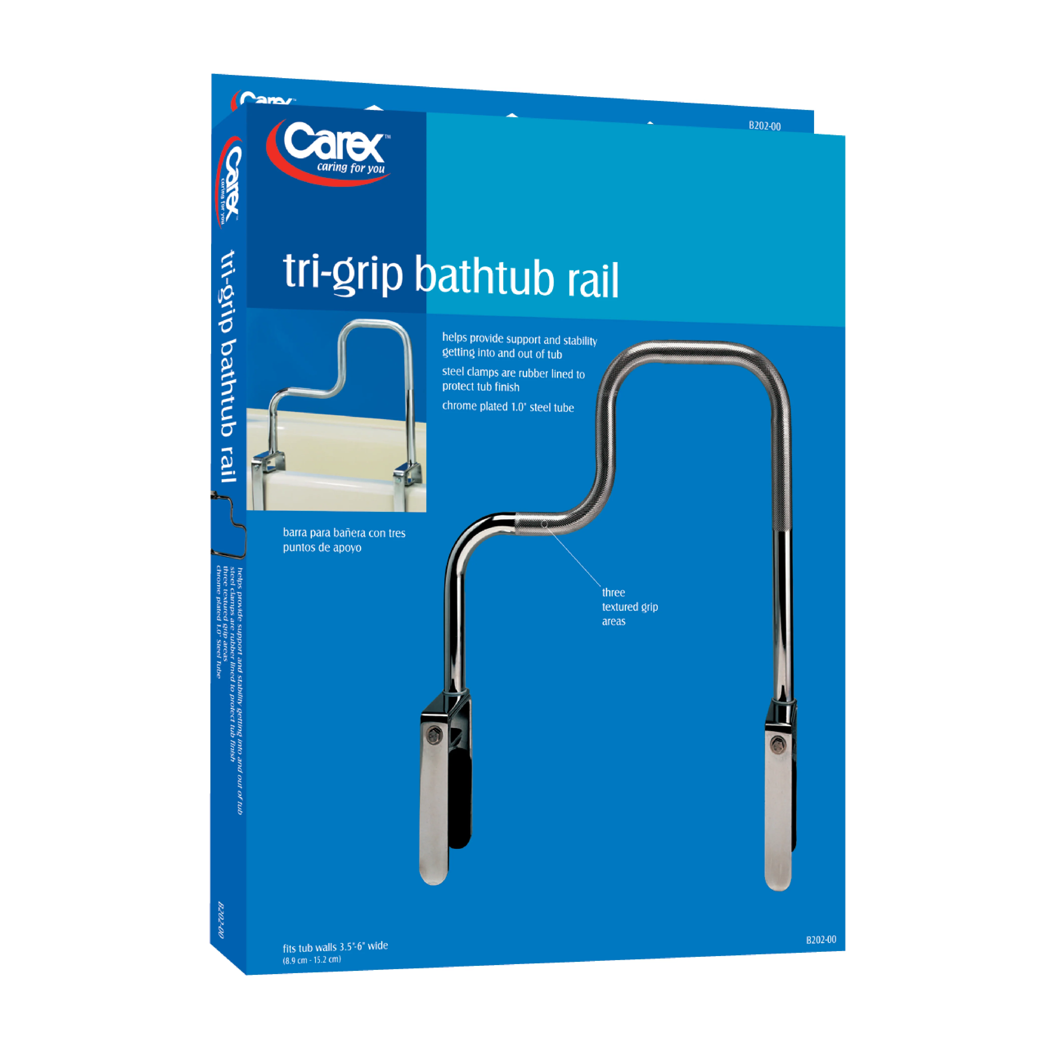 Carex Tri-Grip Bathtub Rail - Image 7