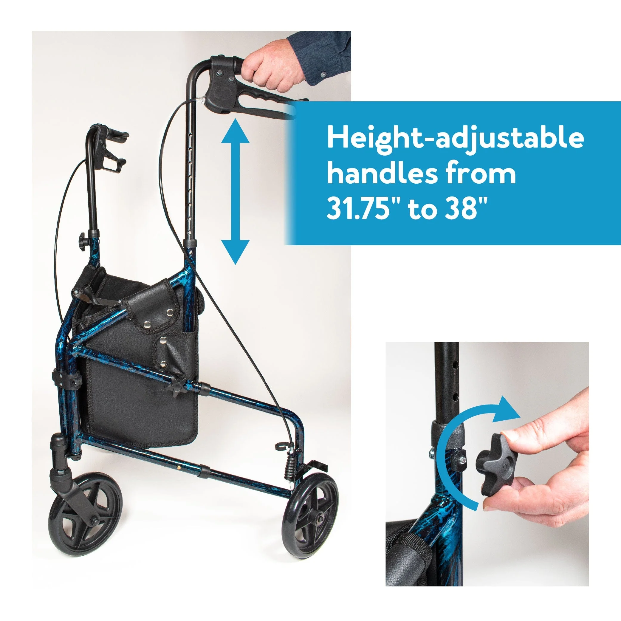 Carex Trio Rolling Walker - Image 16