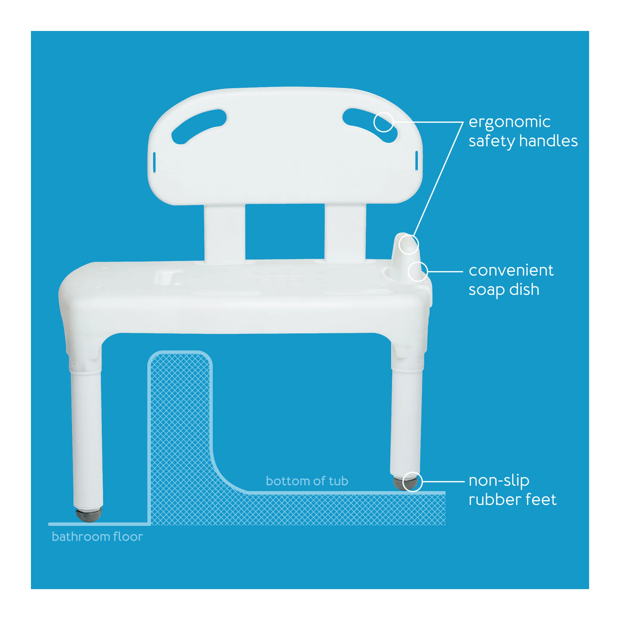 Carex Universal Transfer Bench - Image 4