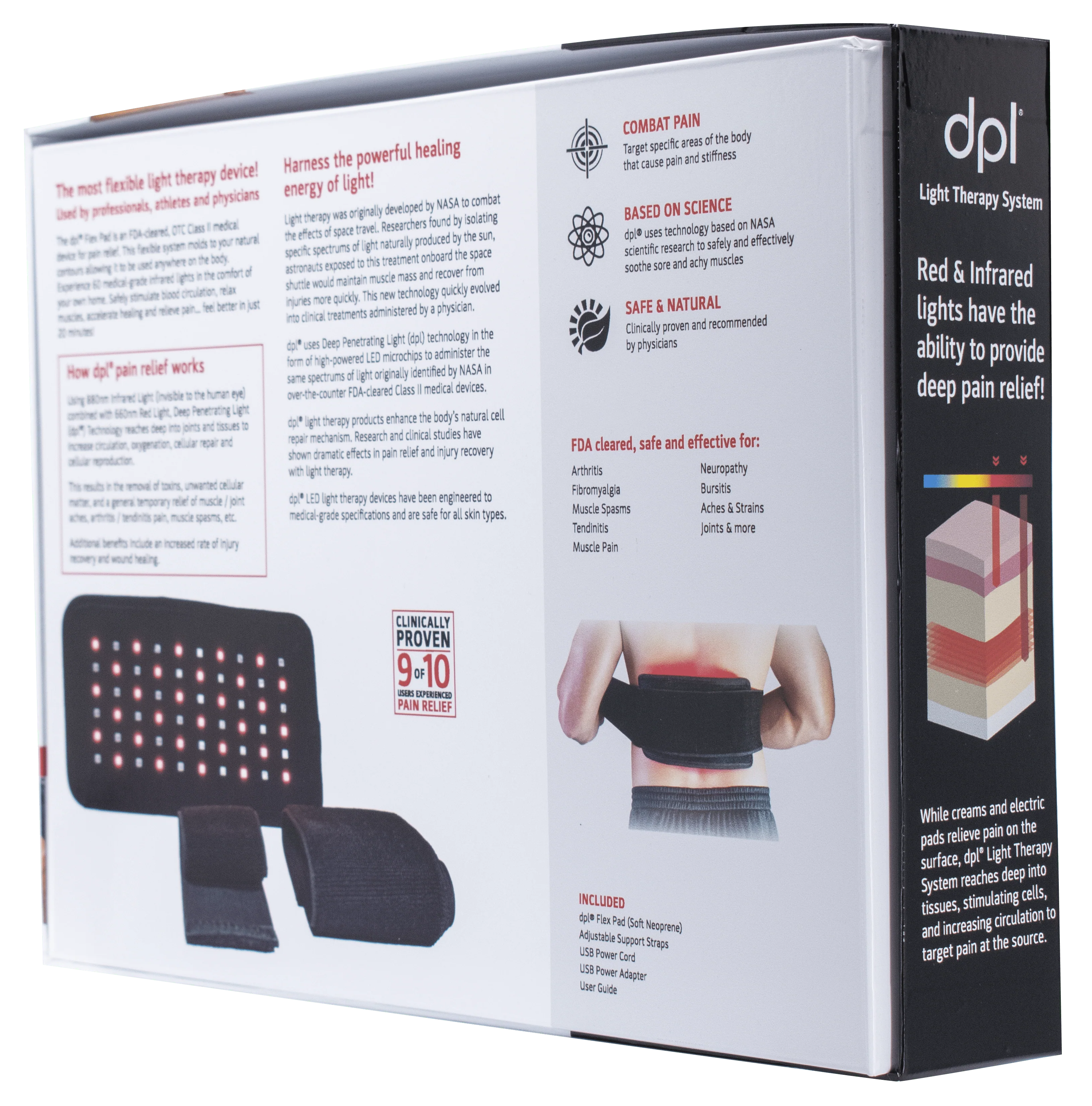 DPL Flex Pad - Neck & Back Pain Relief Light Therapy Wrap - Image 12