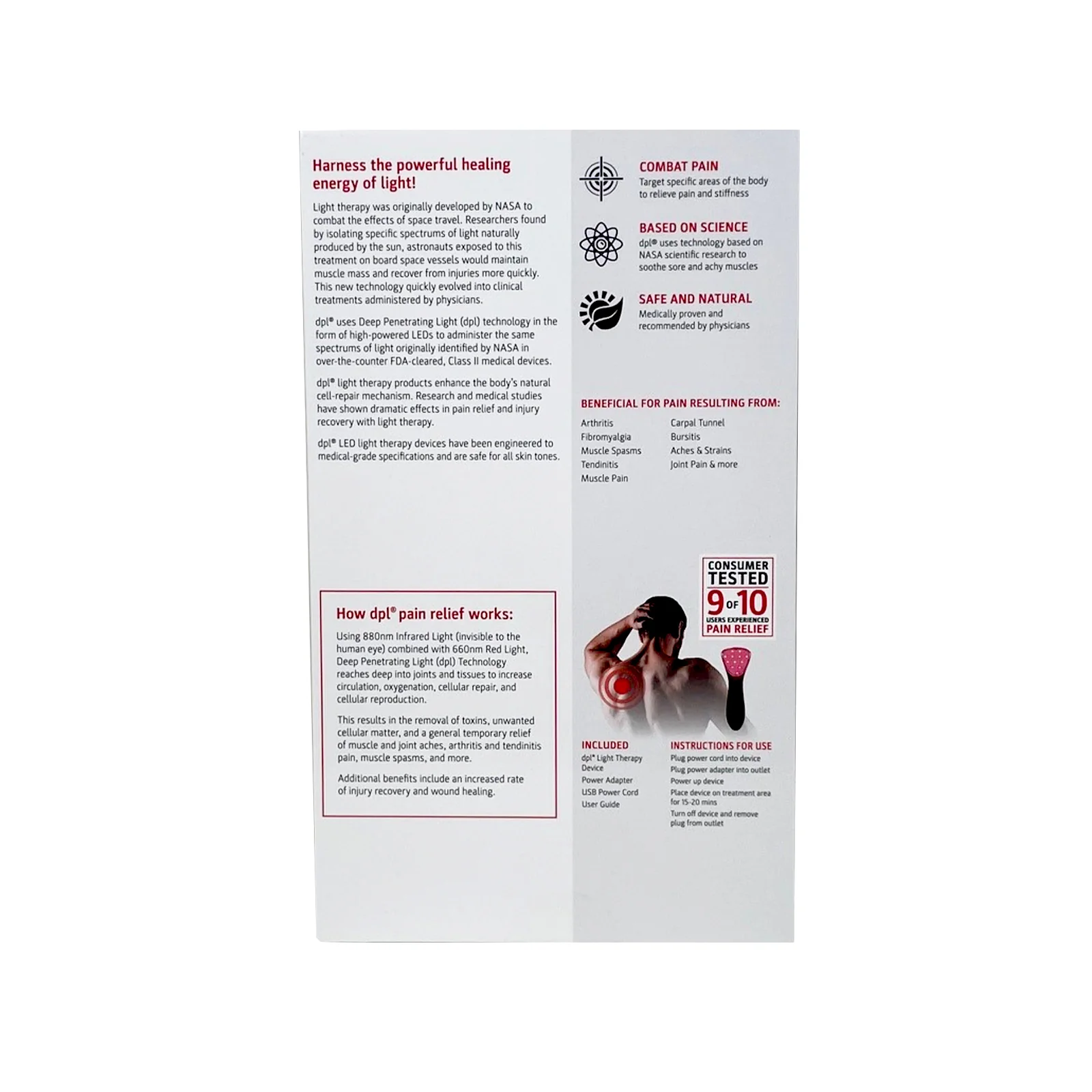 DPL Clinical Handheld Light Therapy for Pain Relief - Image 7