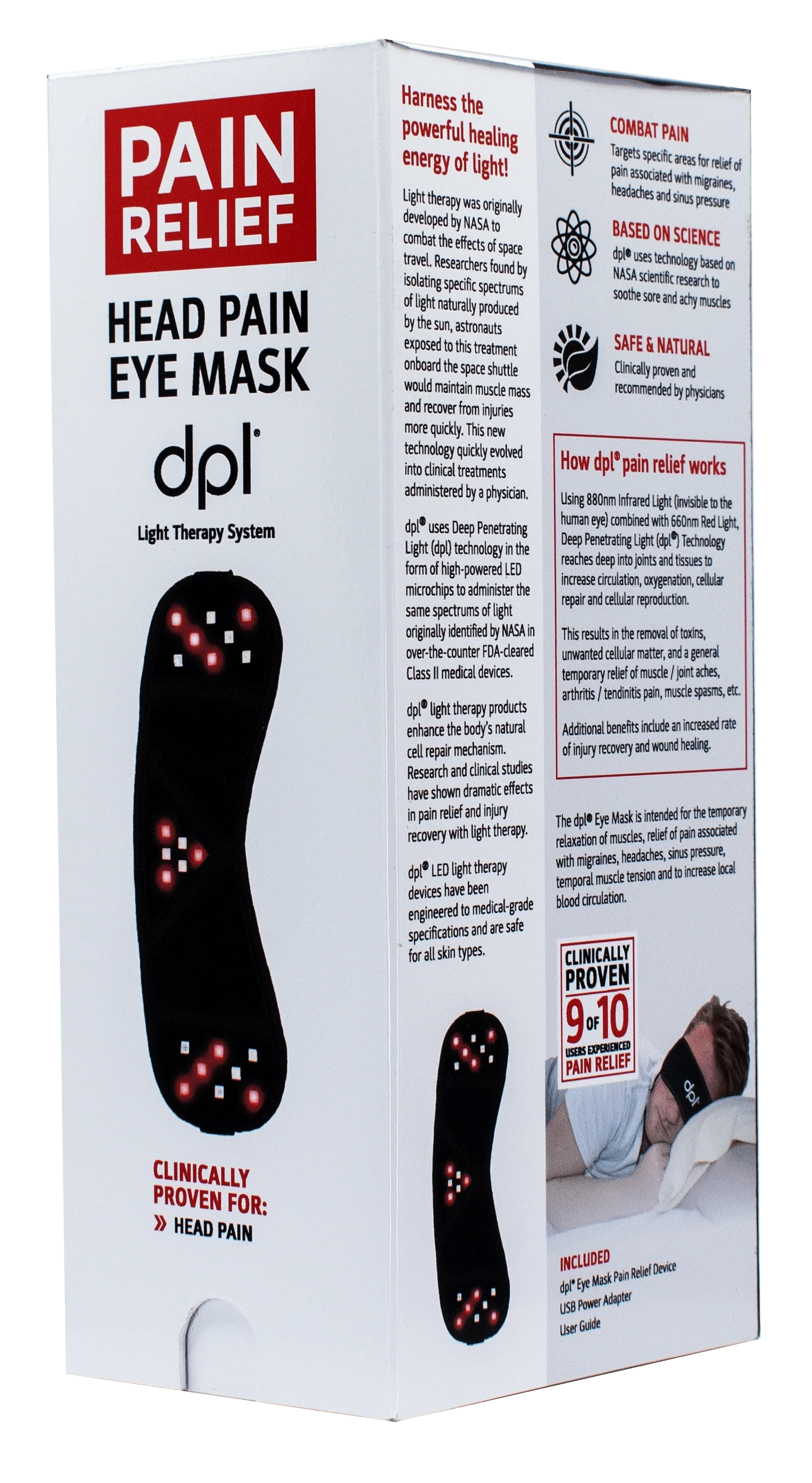 DPL Red Light Therapy Eye Mask for Pain Relief - Image 11
