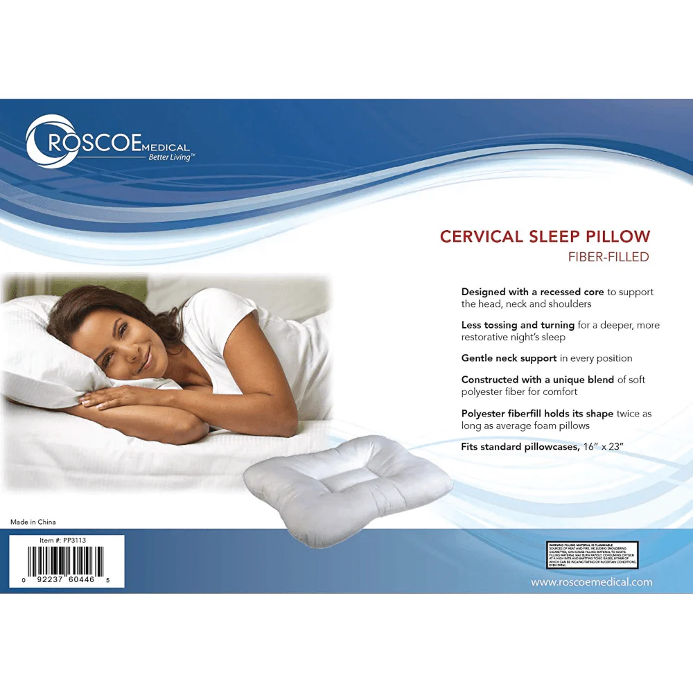 Roscoe Fiber Filled Cervical Indentation Pillow - Image 5