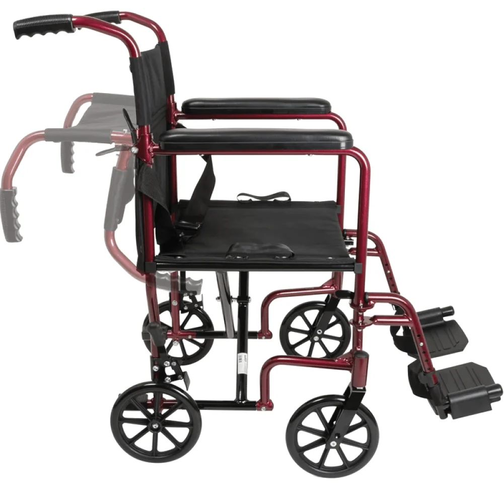 ProBasics Aluminum Transport Chair with 19” Seat - Image 16