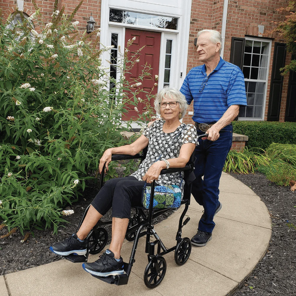 ProBasics Aluminum Transport Chair with 19” Seat - Image 3