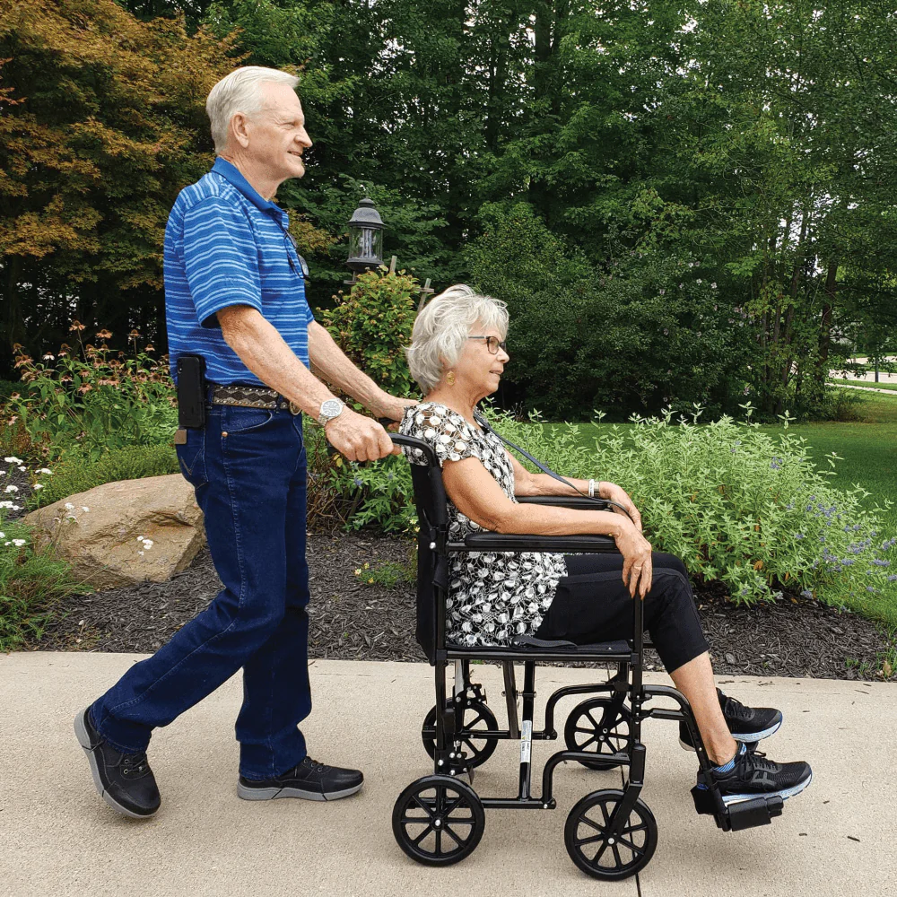 ProBasics Aluminum Transport Chair with 19” Seat - Image 5