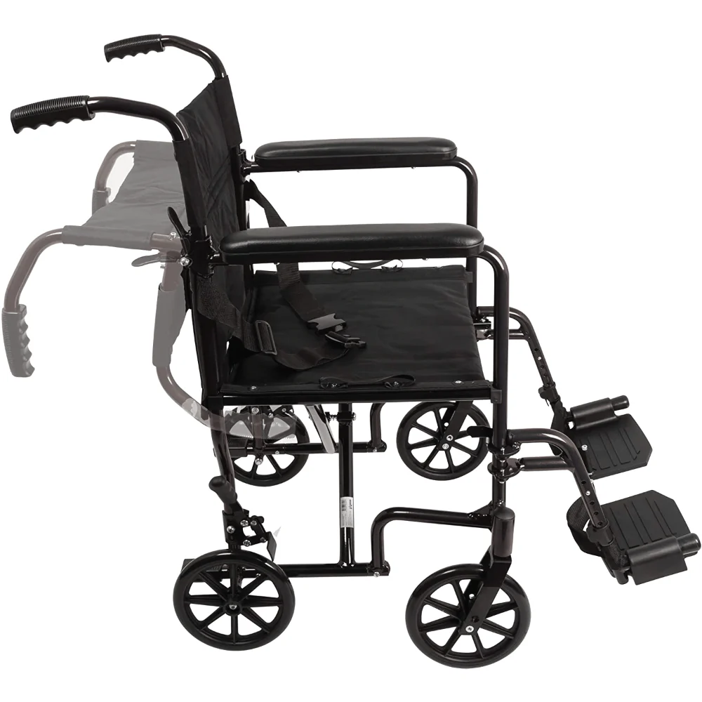 ProBasics Aluminum Transport Chair with 19” Seat - Image 9