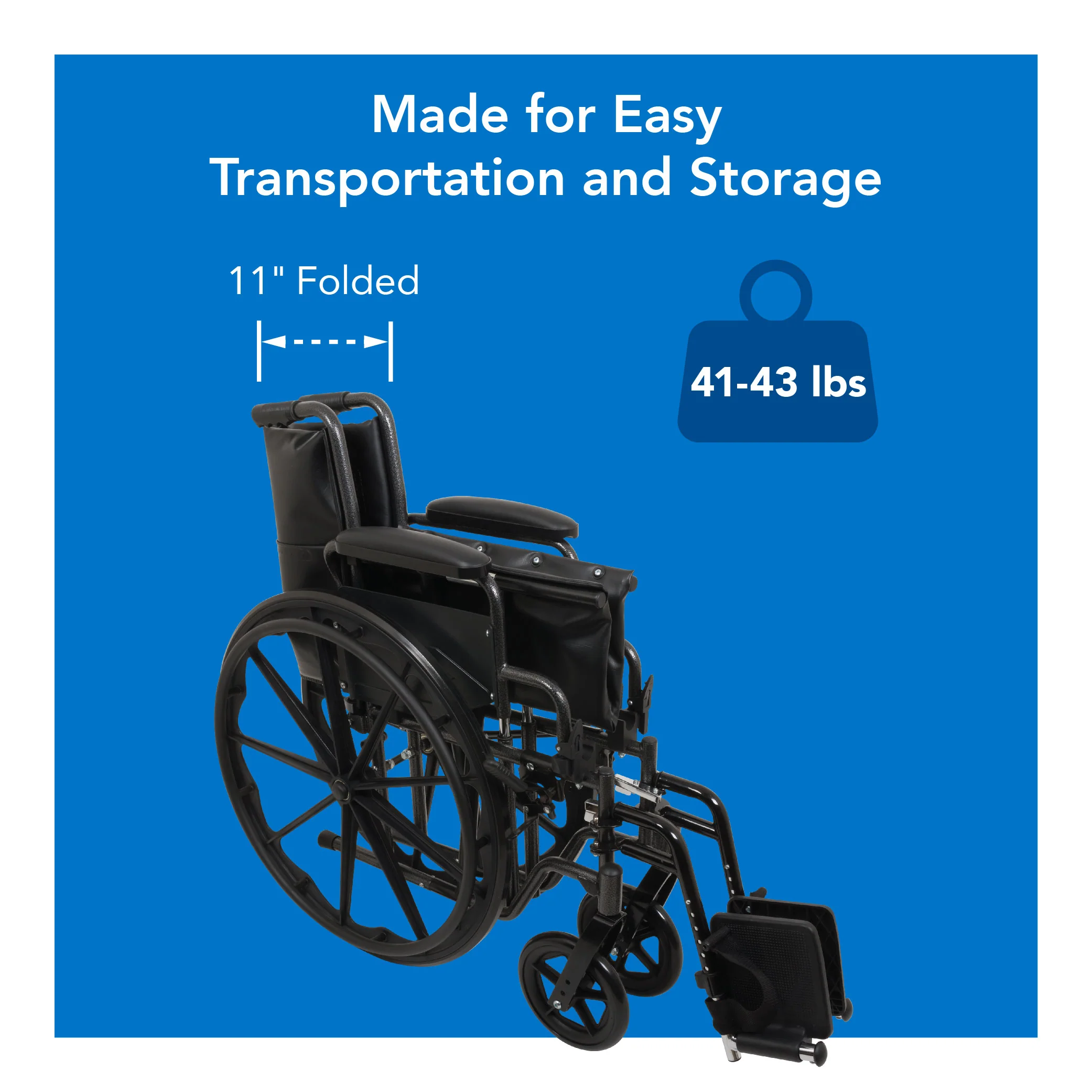 ProBasics K2 Wheelchair with Flip-back Arms and Hemi-Height Position - Image 5