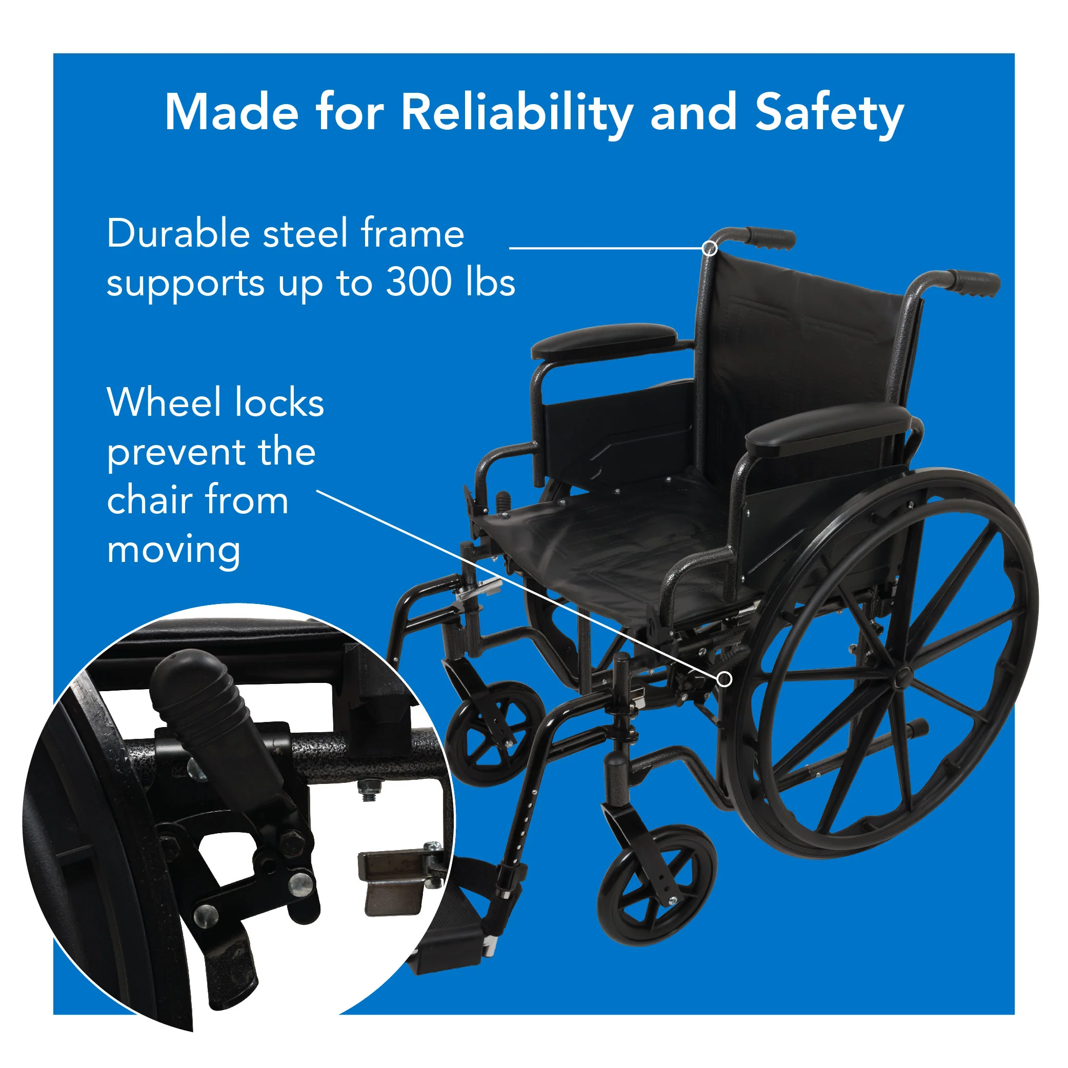ProBasics K2 Wheelchair with Flip-back Arms and Hemi-Height Position - Image 7