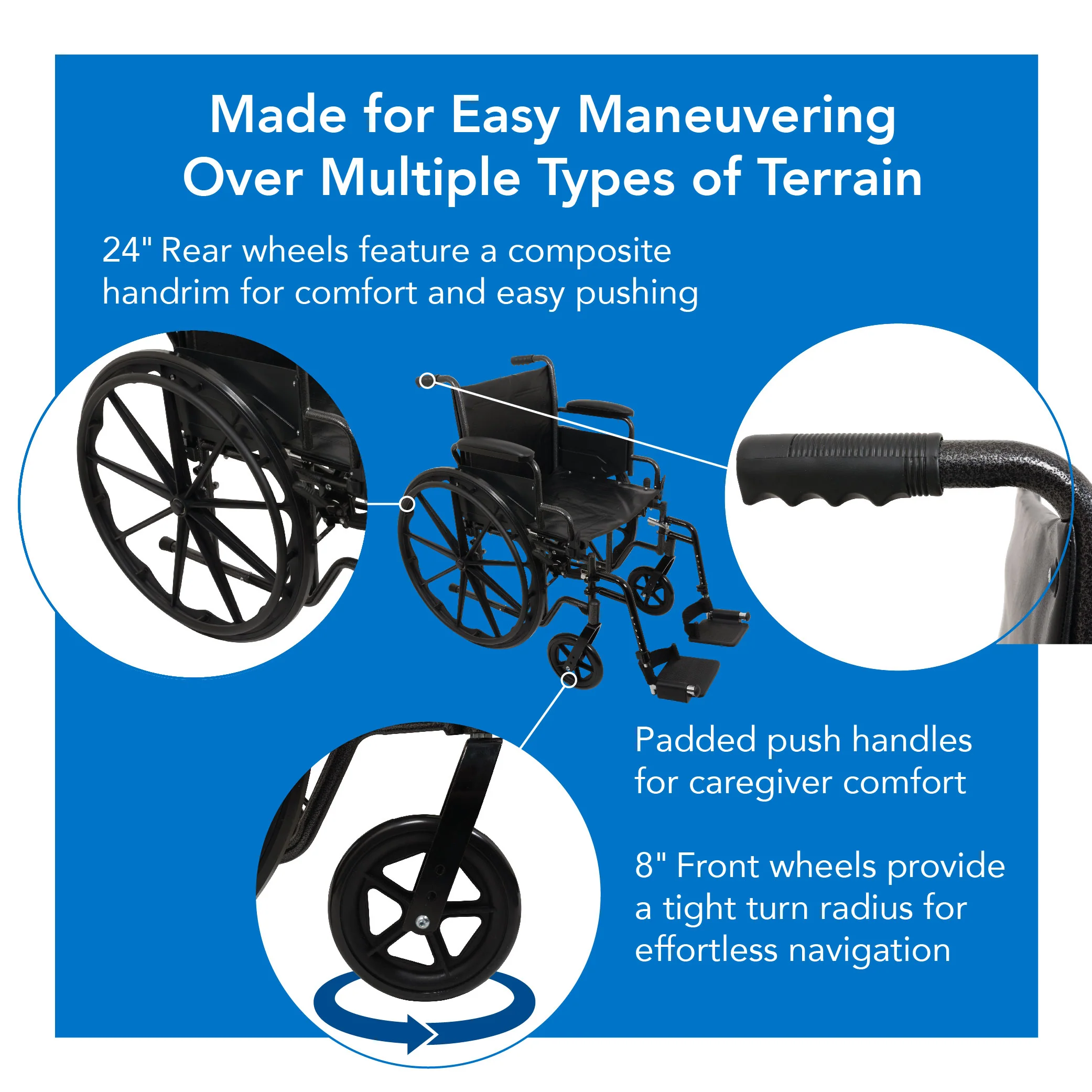 ProBasics K2 Wheelchair with Flip-back Arms and Hemi-Height Position - Image 9