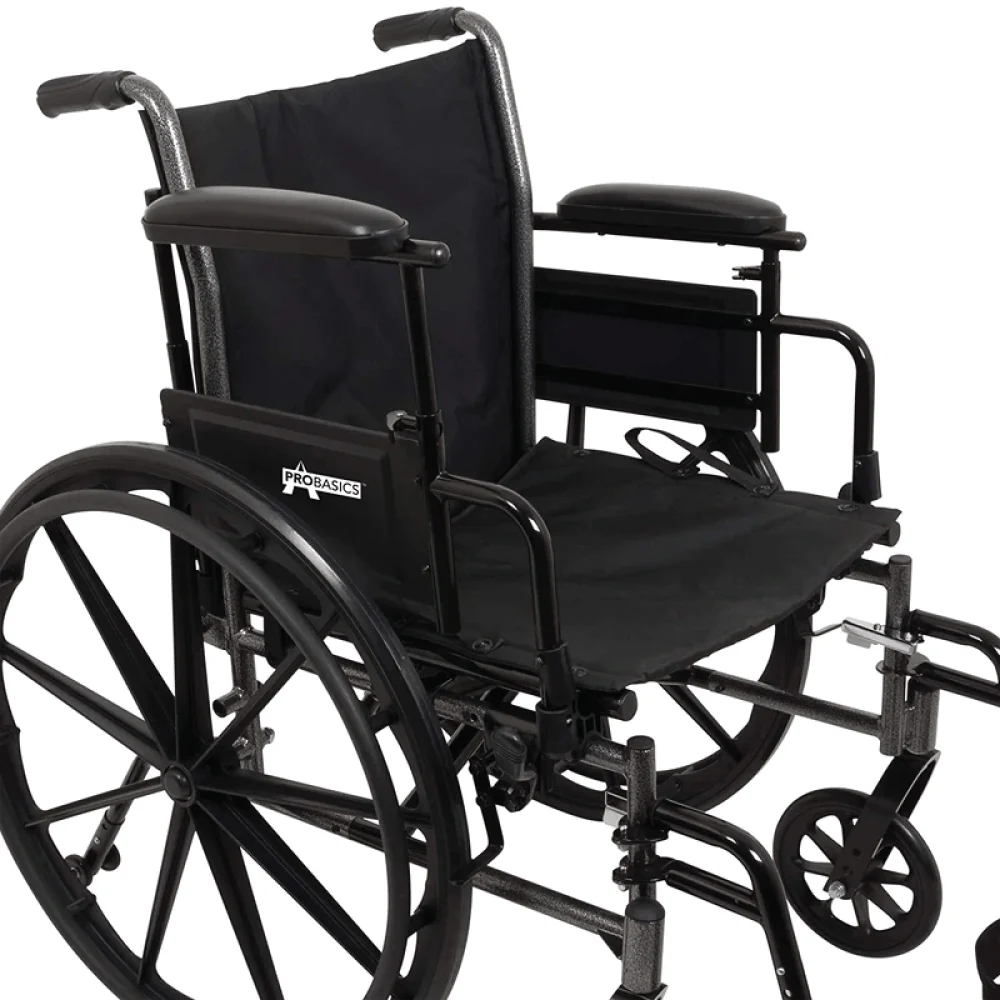 ProBasics K3 Lightweight Wheelchair with Flip-Back Arms and Seat Extension - Image 7
