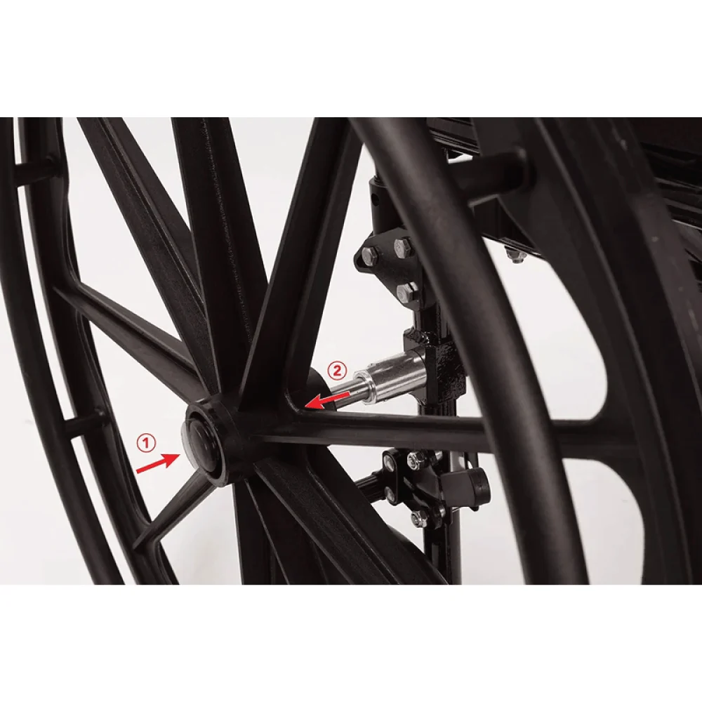 ProBasics K4 Transformer Wheelchair and Transport Chair with Flip-Back Desk Length Arms and Swing-Away Footrests - Image 10