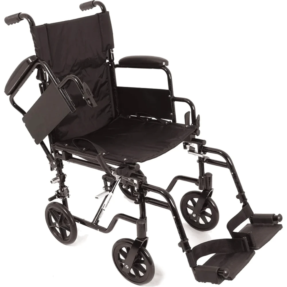 ProBasics K4 Transformer Wheelchair and Transport Chair with Flip-Back Desk Length Arms and Swing-Away Footrests - Image 5