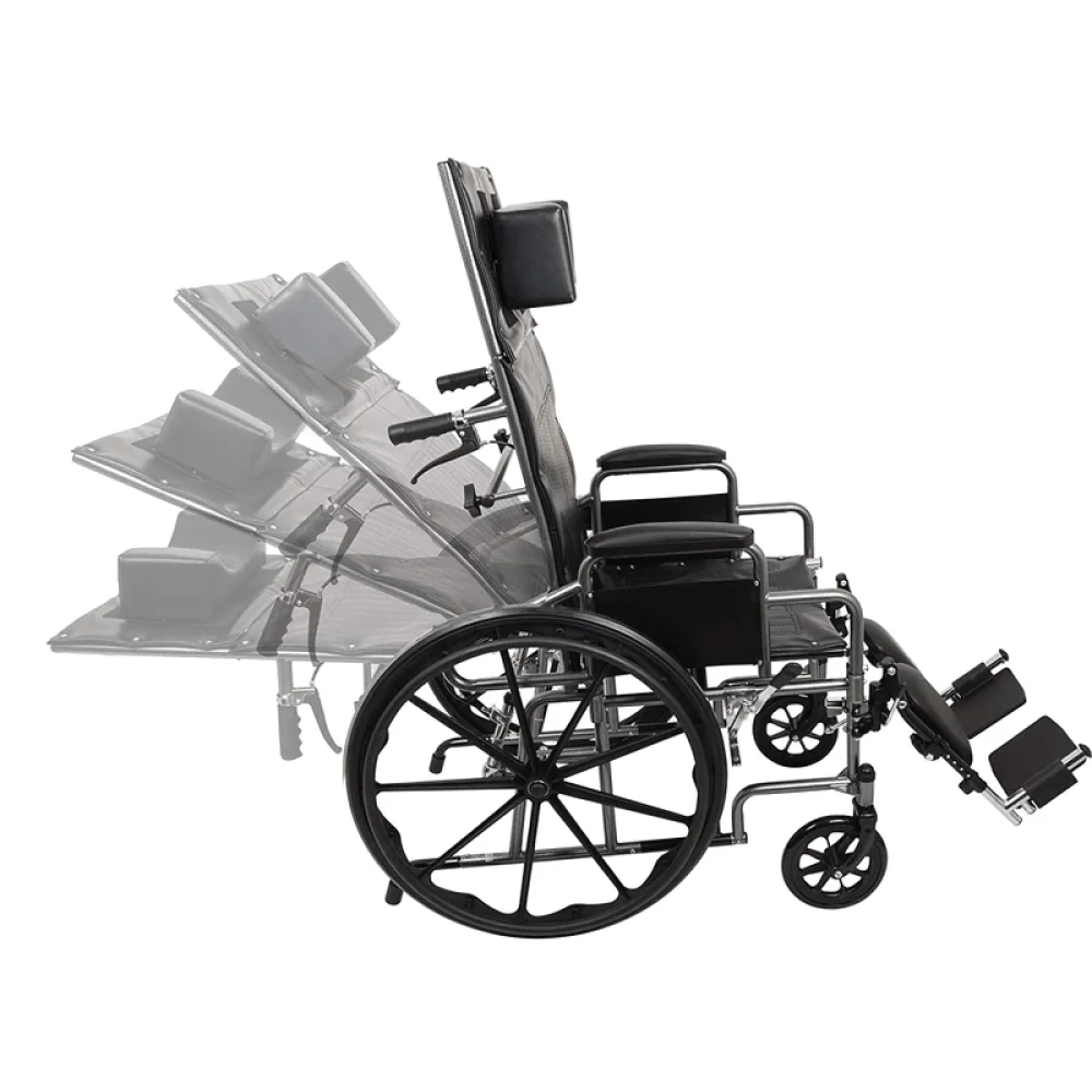 ProBasics Reclining Wheelchair with Removable Arms and Elevating Legrests - Image 4