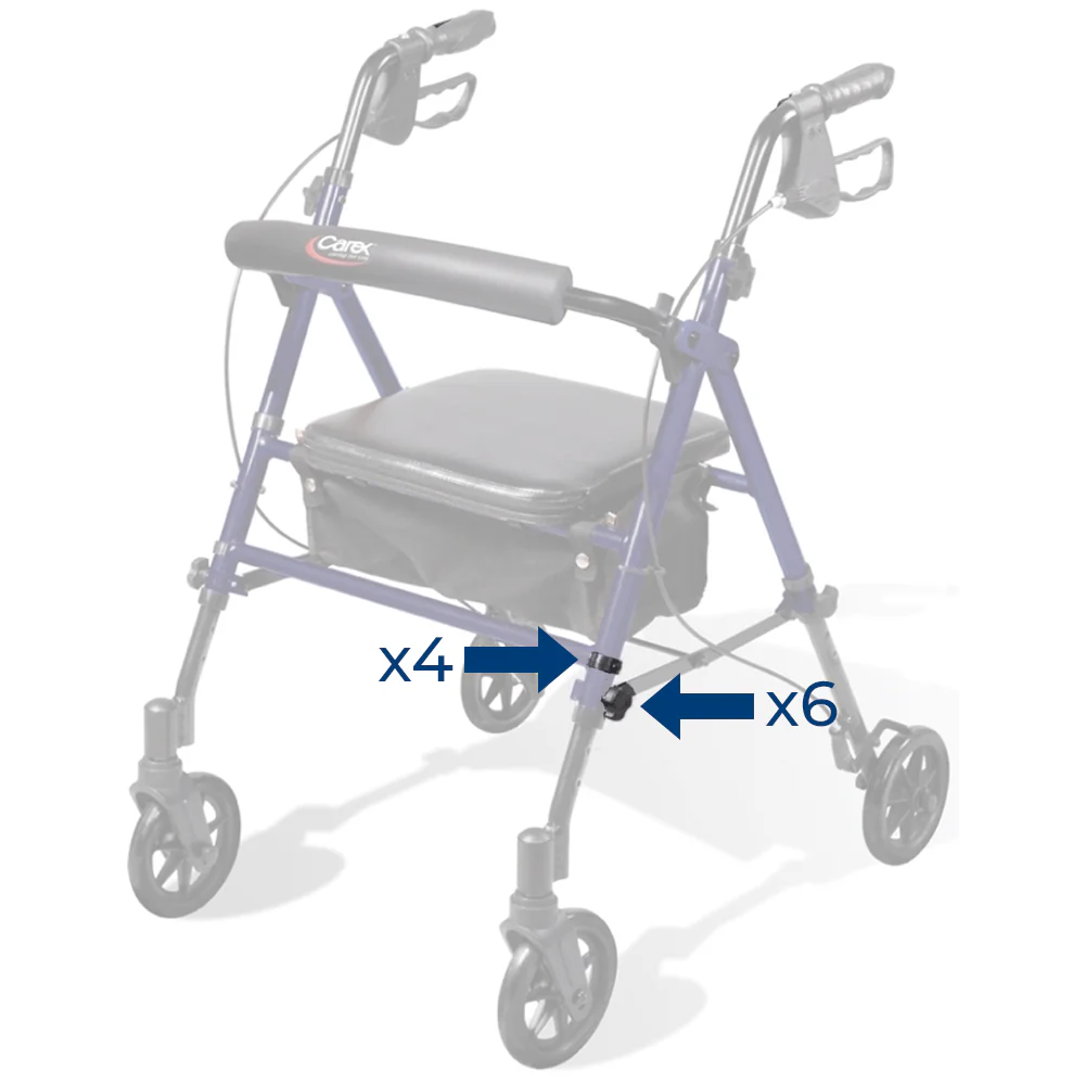Replacement Parts for the Carex Step 'N Rest Rolling Walker - Image 4