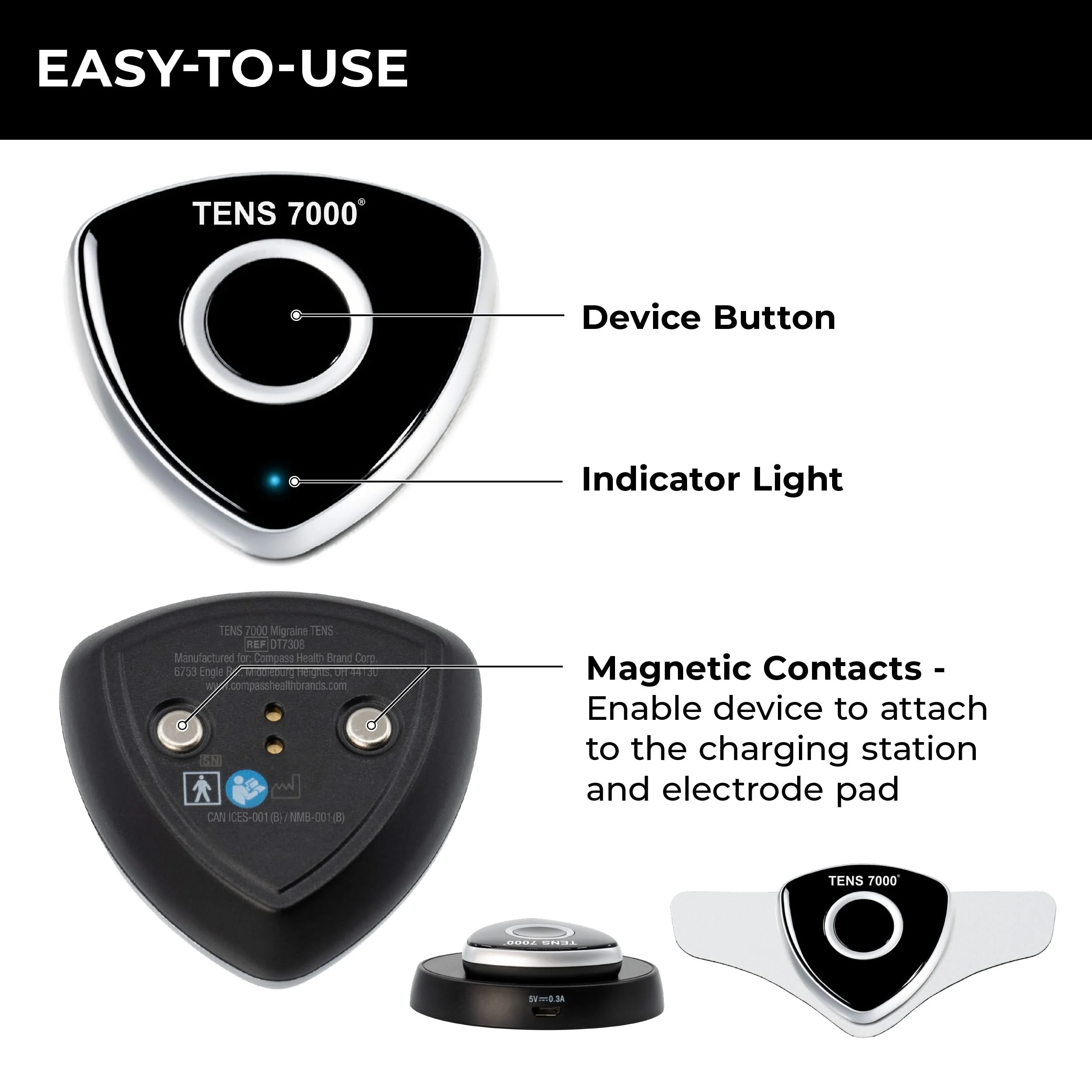 TENS 7000 TENS Unit for Migraines - Image 5