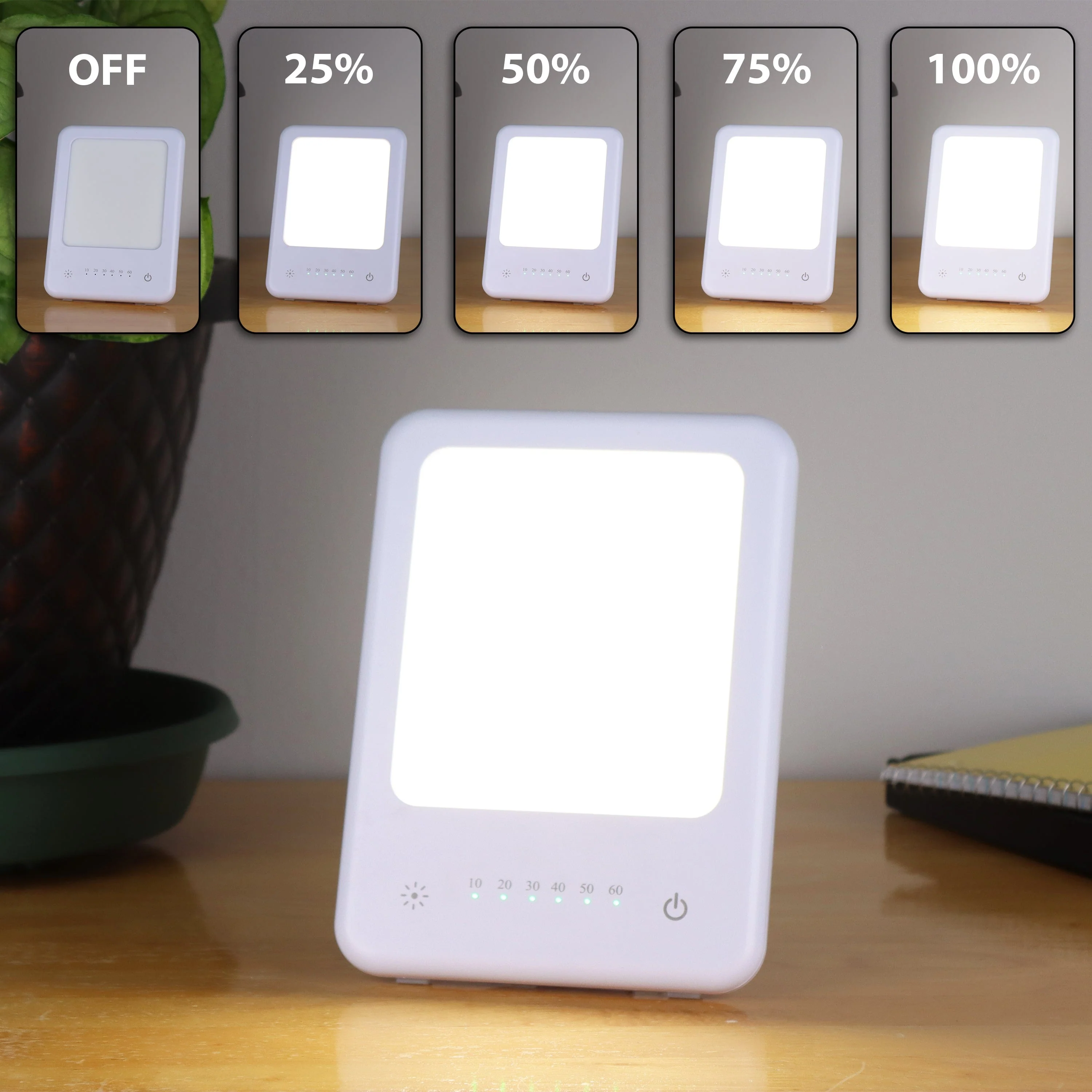 TheraLite Glow Small Light Therapy Lamp with Timer - Image 5