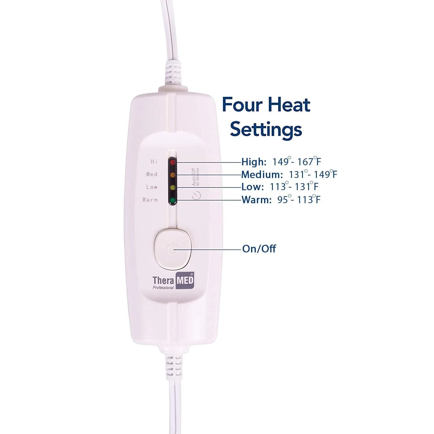 TheraMed Electric Heating Pad With Moist Heat - Image 3