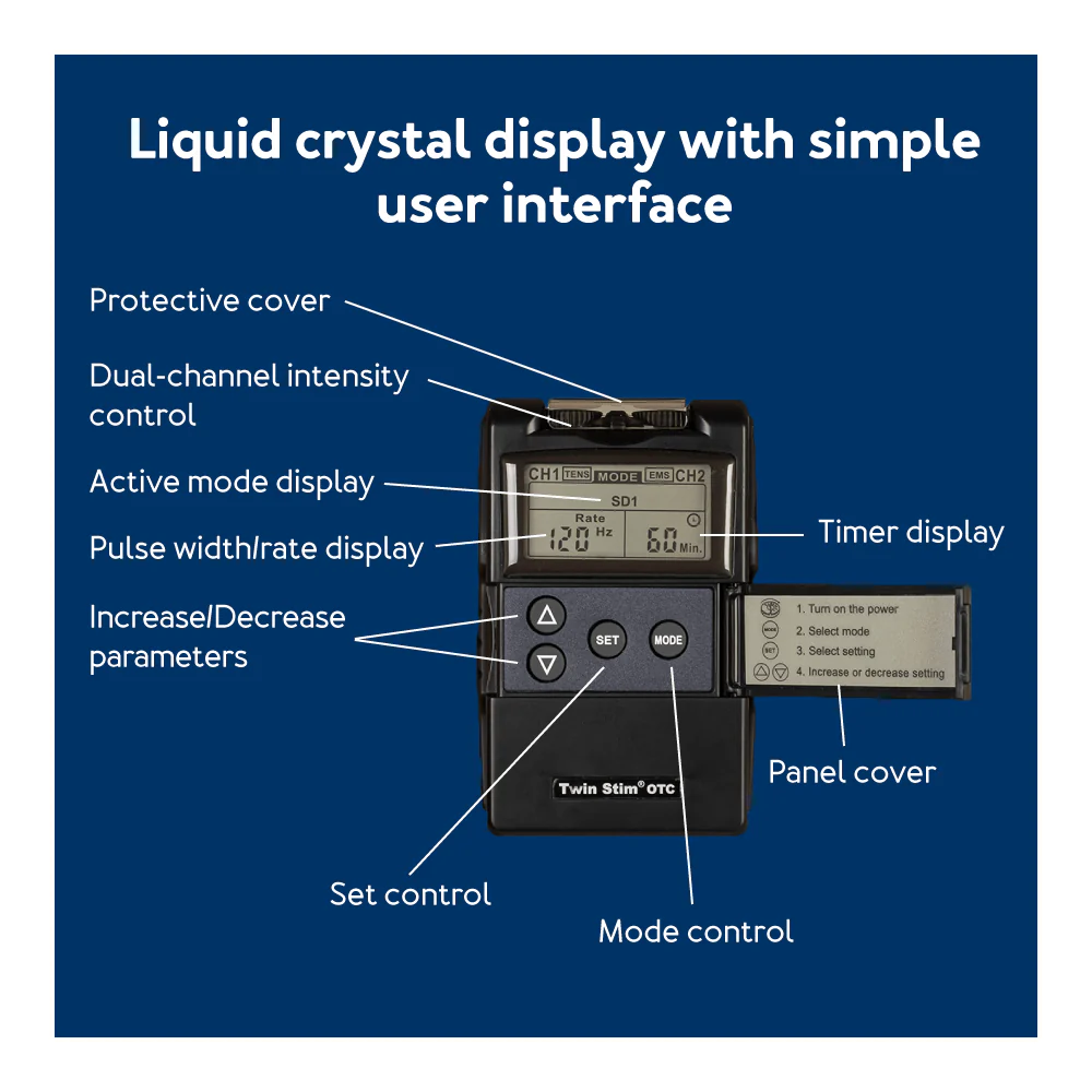 Twin Stim TENS Unit and EMS Muscle Stimulator - Image 10
